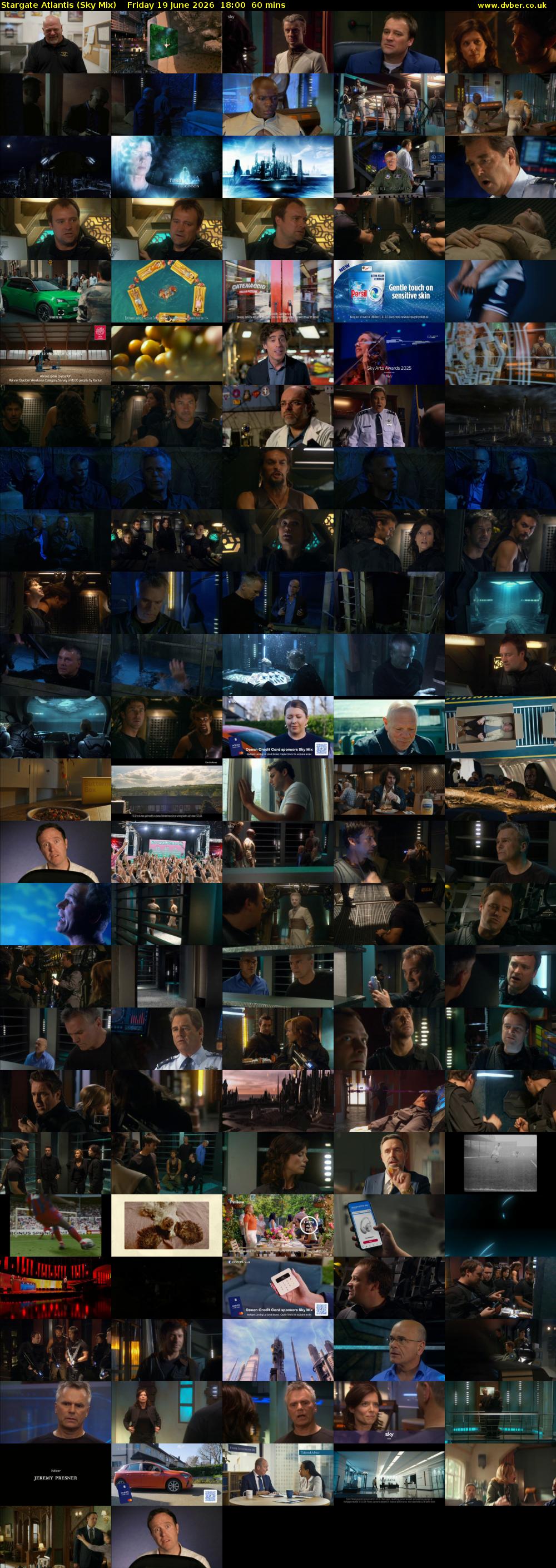 Stargate Atlantis (Sky Mix) Friday 19 June 2026 18:00 - 19:00