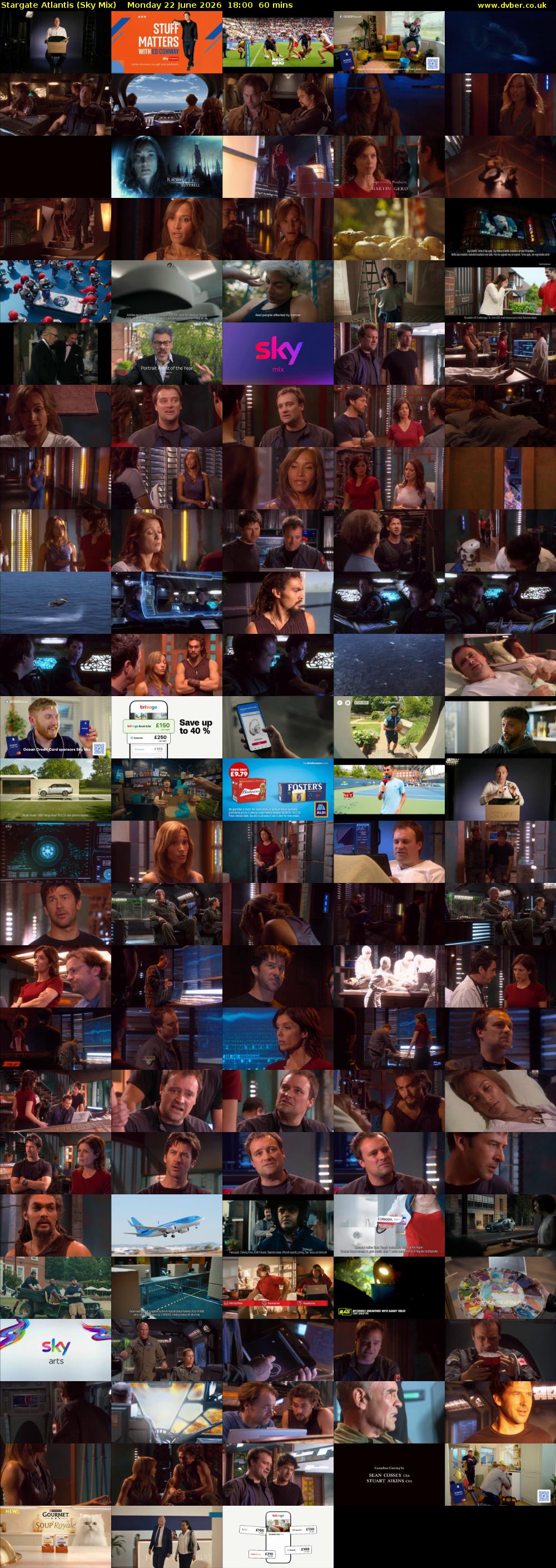Stargate Atlantis (Sky Mix) Monday 22 June 2026 18:00 - 19:00