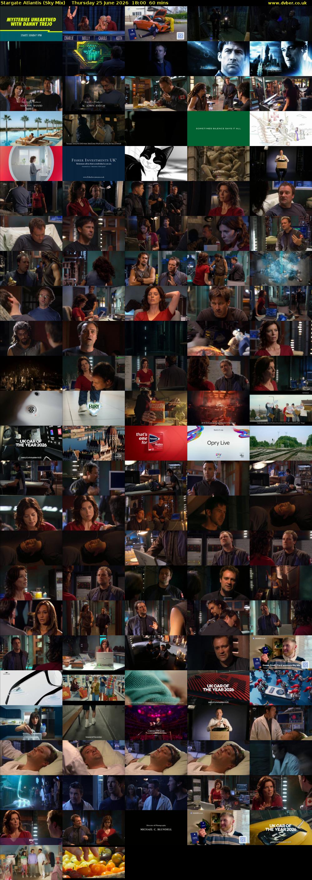 Stargate Atlantis (Sky Mix) Thursday 25 June 2026 18:00 - 19:00