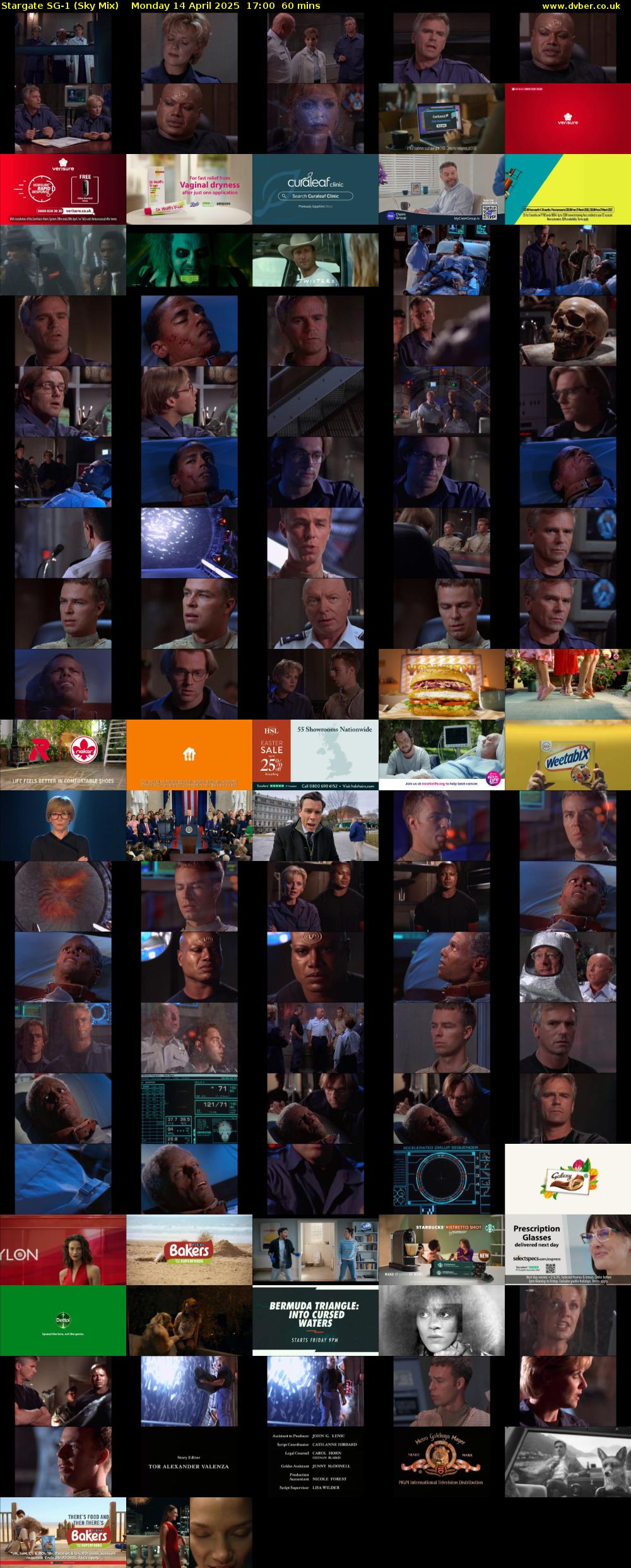 Stargate Sg-1 (Sky Mix) Monday 14 April 2025 17:00 - 18:00