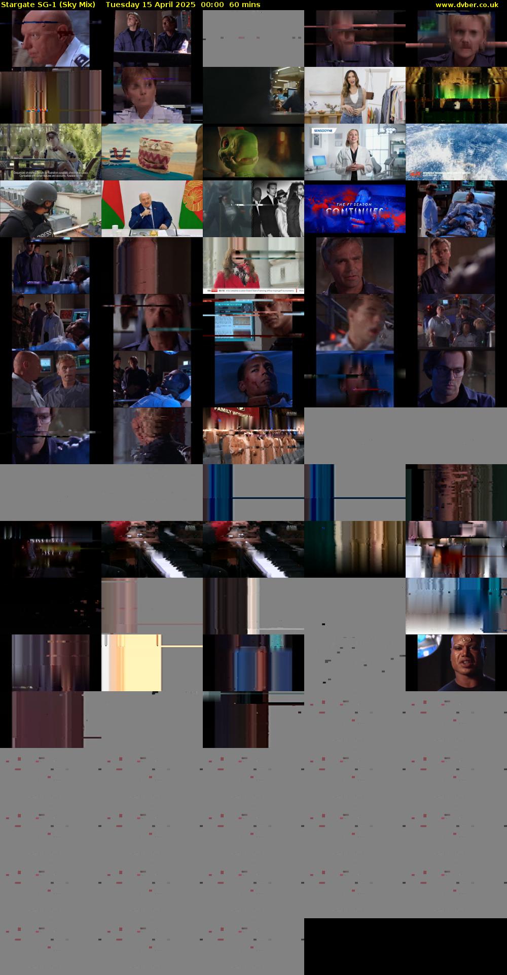 Stargate Sg-1 (Sky Mix) Tuesday 15 April 2025 00:00 - 01:00