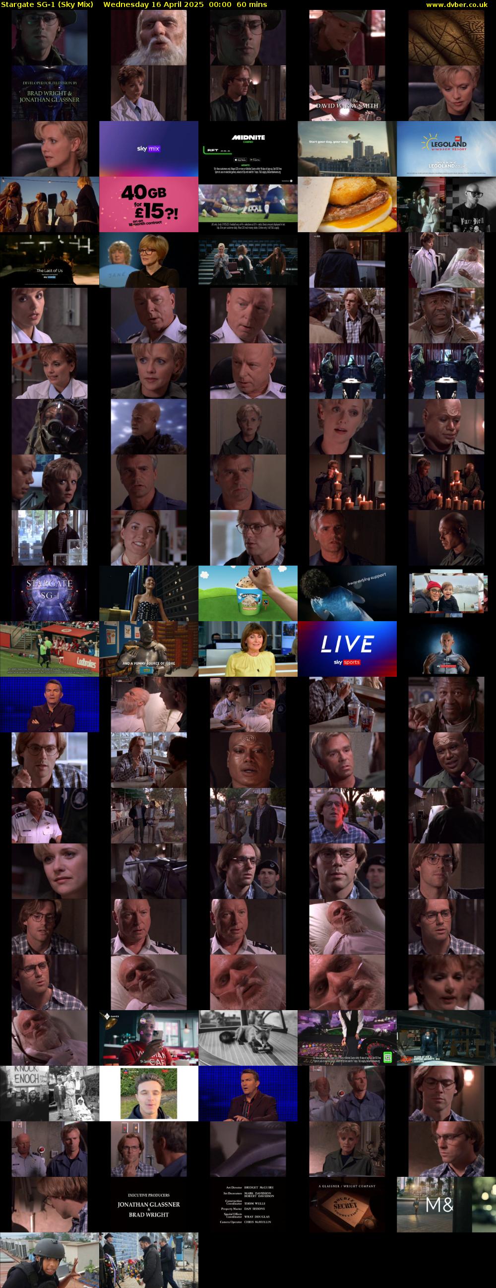 Stargate Sg-1 (Sky Mix) Wednesday 16 April 2025 00:00 - 01:00
