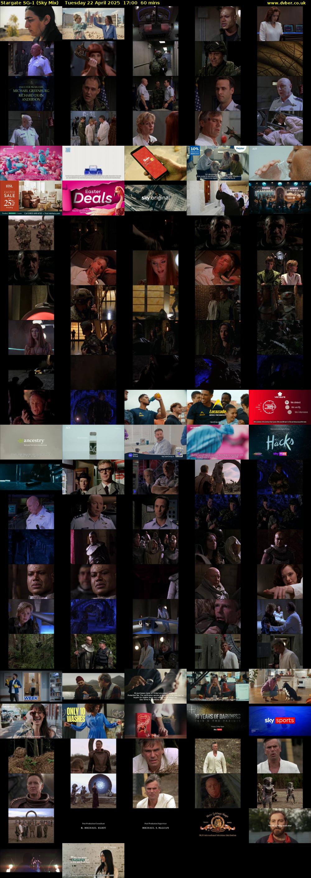Stargate Sg-1 (Sky Mix) Tuesday 22 April 2025 17:00 - 18:00