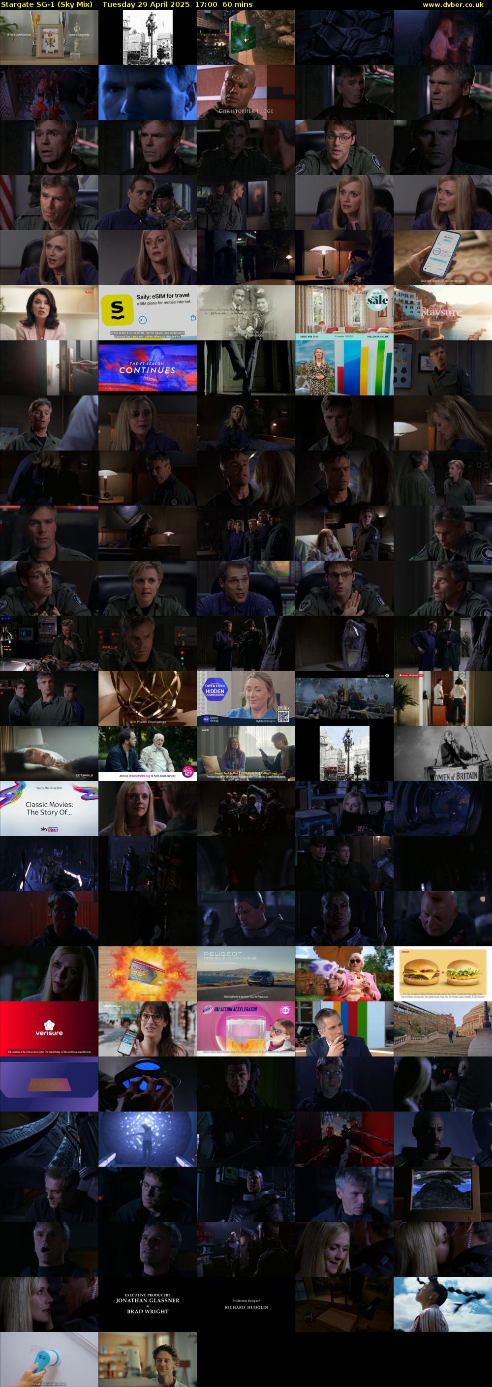 Stargate Sg-1 (Sky Mix) Tuesday 29 April 2025 17:00 - 18:00