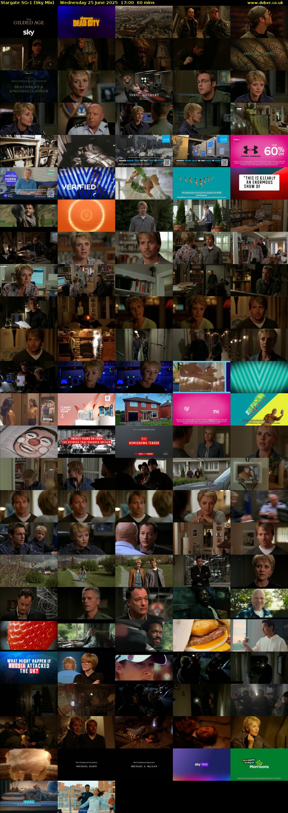 Stargate Sg-1 (Sky Mix) Wednesday 25 June 2025 17:00 - 18:00