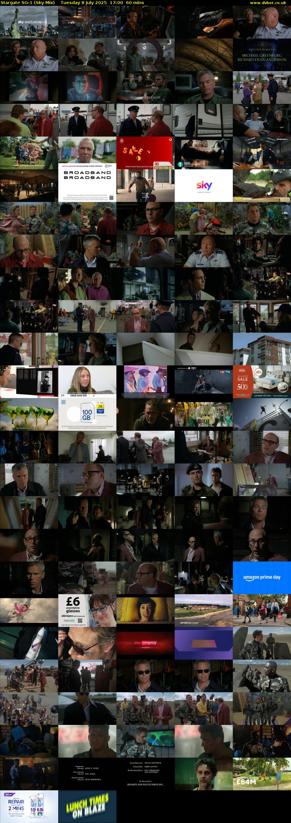 Stargate Sg-1 (Sky Mix) Tuesday 8 July 2025 17:00 - 18:00