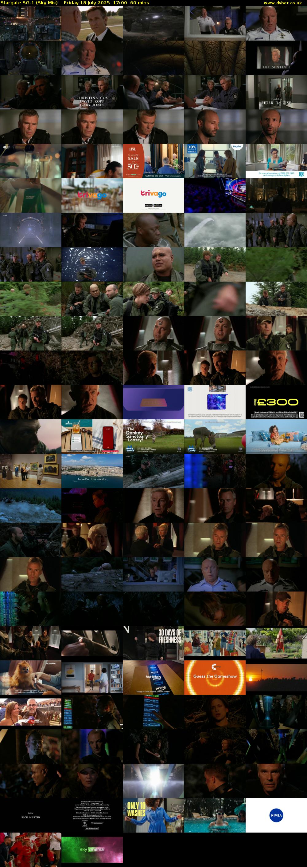 Stargate Sg-1 (Sky Mix) Friday 18 July 2025 17:00 - 18:00