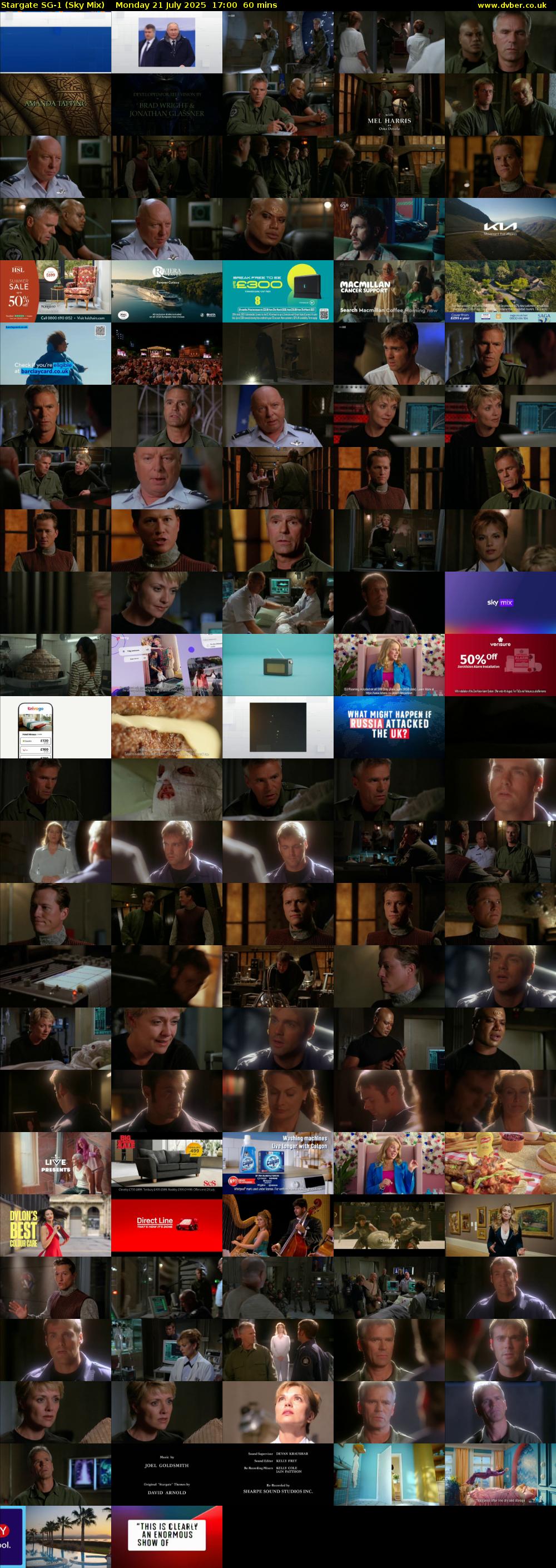 Stargate Sg-1 (Sky Mix) Monday 21 July 2025 17:00 - 18:00