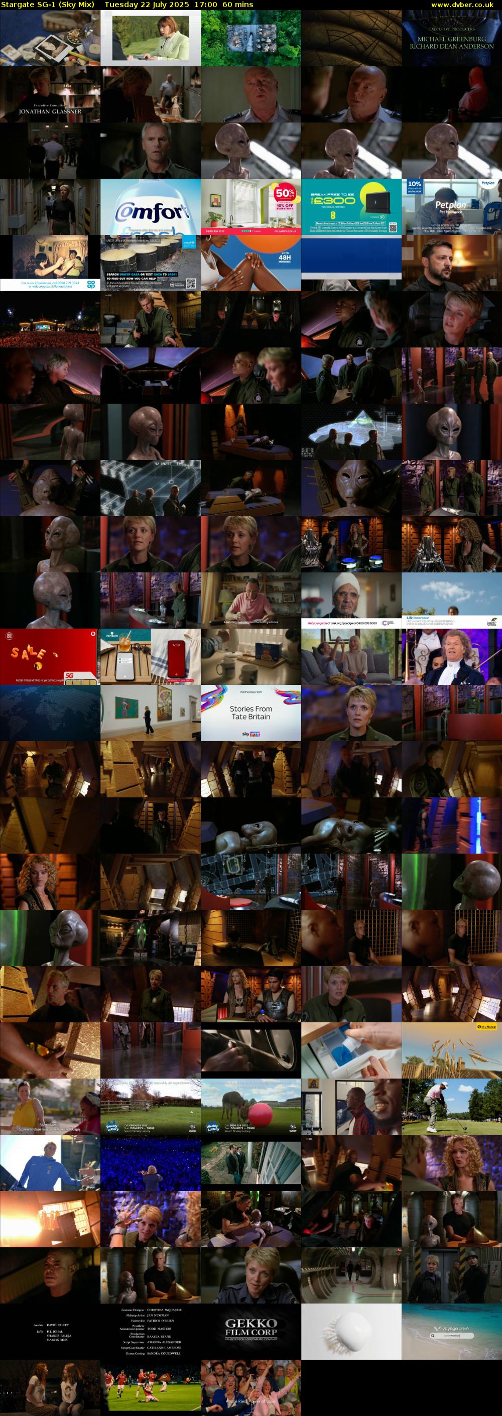 Stargate Sg-1 (Sky Mix) Tuesday 22 July 2025 17:00 - 18:00