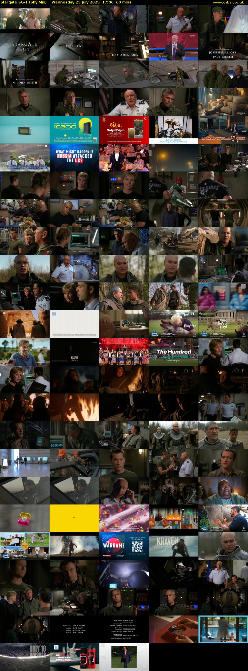 Stargate Sg-1 (Sky Mix) Wednesday 23 July 2025 17:00 - 18:00