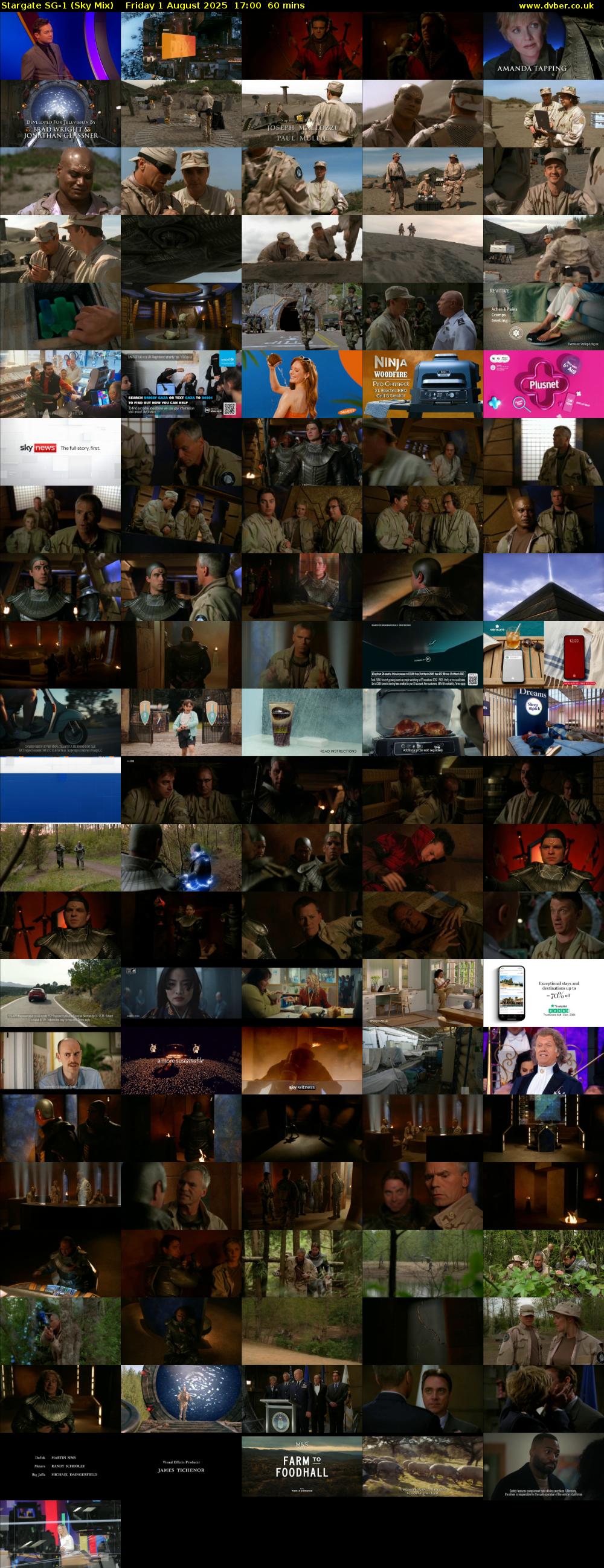 Stargate Sg-1 (Sky Mix) Friday 1 August 2025 17:00 - 18:00