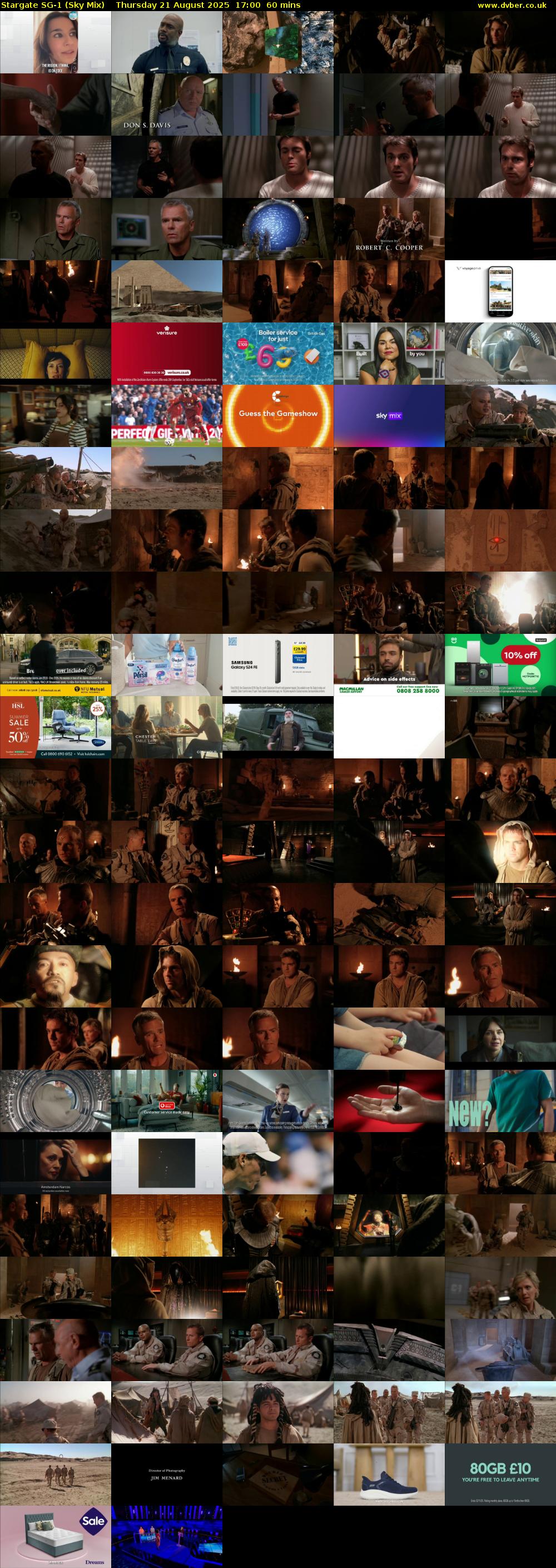 Stargate Sg-1 (Sky Mix) Thursday 21 August 2025 17:00 - 18:00