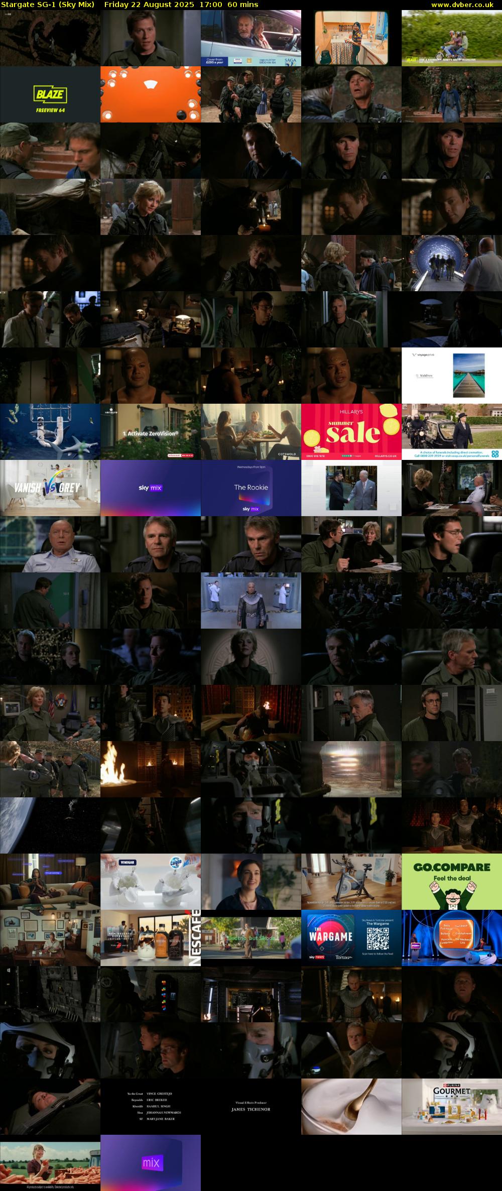 Stargate Sg-1 (Sky Mix) Friday 22 August 2025 17:00 - 18:00