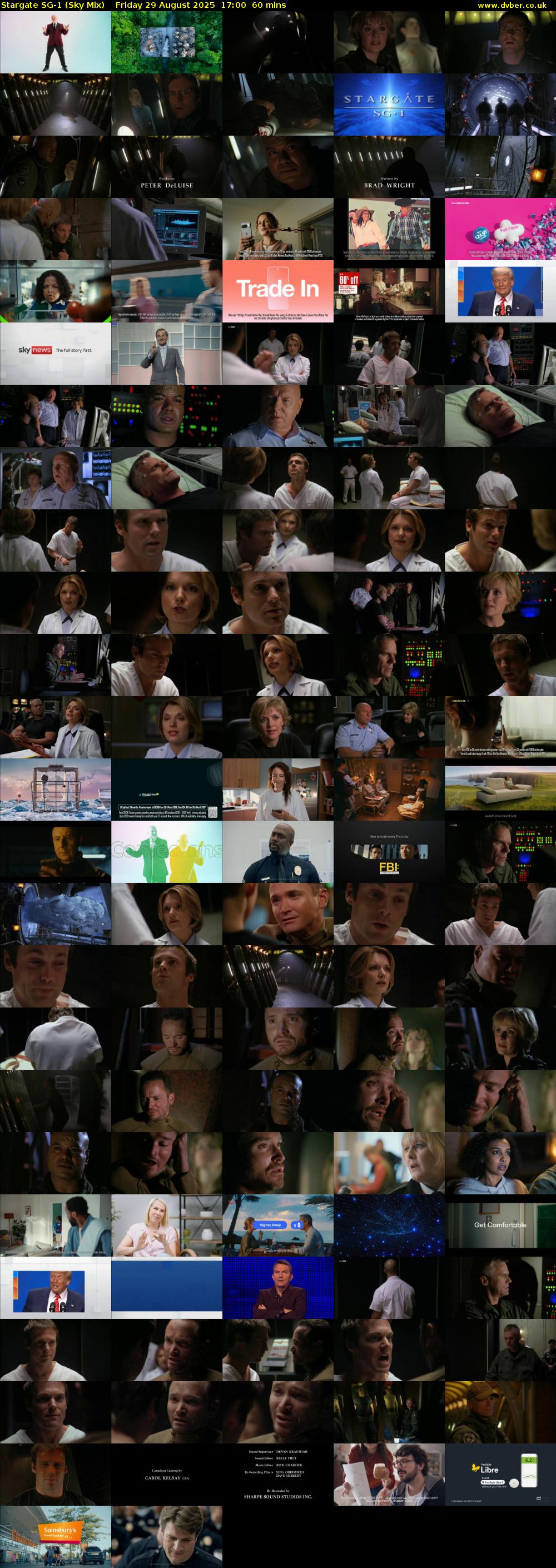 Stargate Sg-1 (Sky Mix) Friday 29 August 2025 17:00 - 18:00