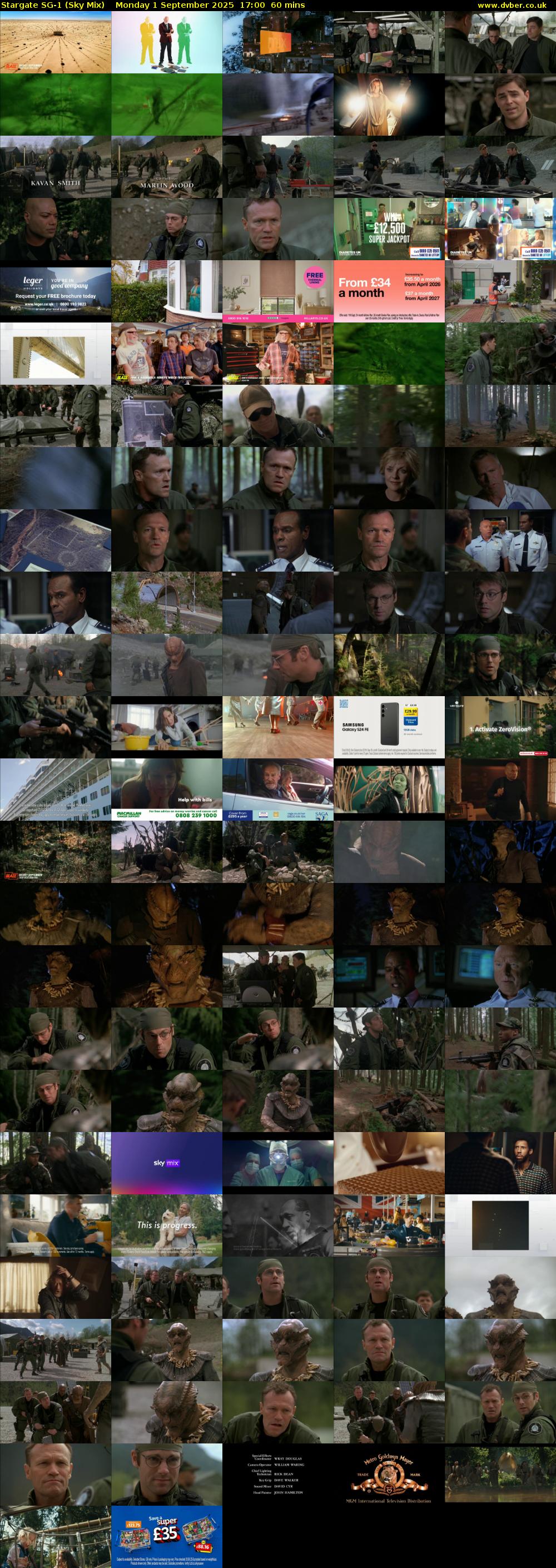 Stargate Sg-1 (Sky Mix) Monday 1 September 2025 17:00 - 18:00