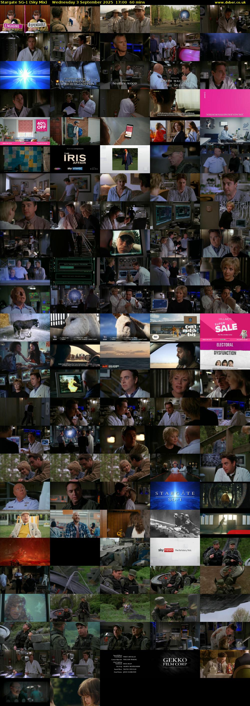 Stargate Sg-1 (Sky Mix) Wednesday 3 September 2025 17:00 - 18:00