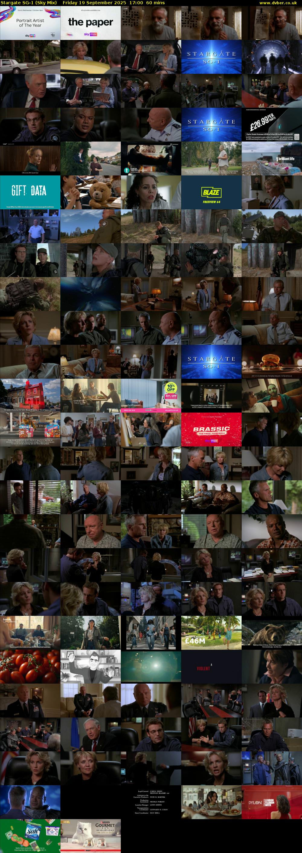 Stargate Sg-1 (Sky Mix) Friday 19 September 2025 17:00 - 18:00