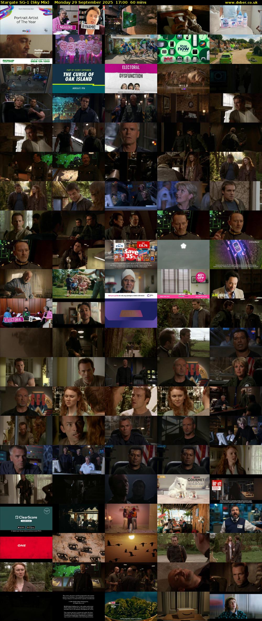 Stargate Sg-1 (Sky Mix) Monday 29 September 2025 17:00 - 18:00