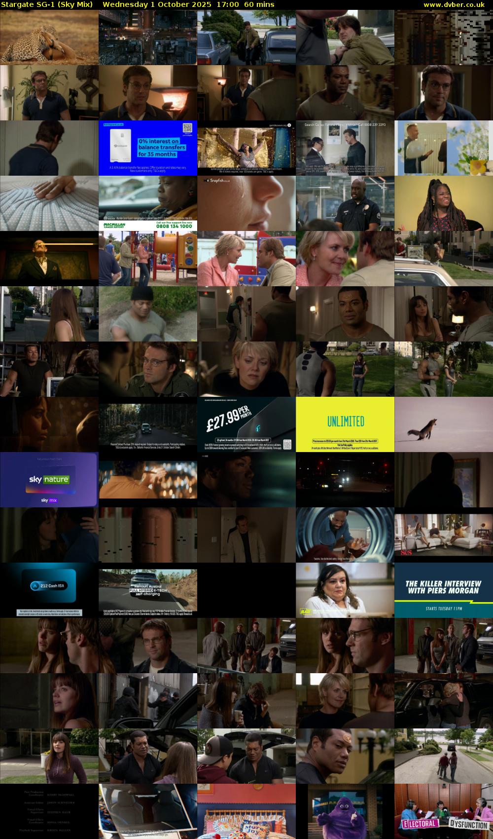 Stargate Sg-1 (Sky Mix) Wednesday 1 October 2025 17:00 - 18:00