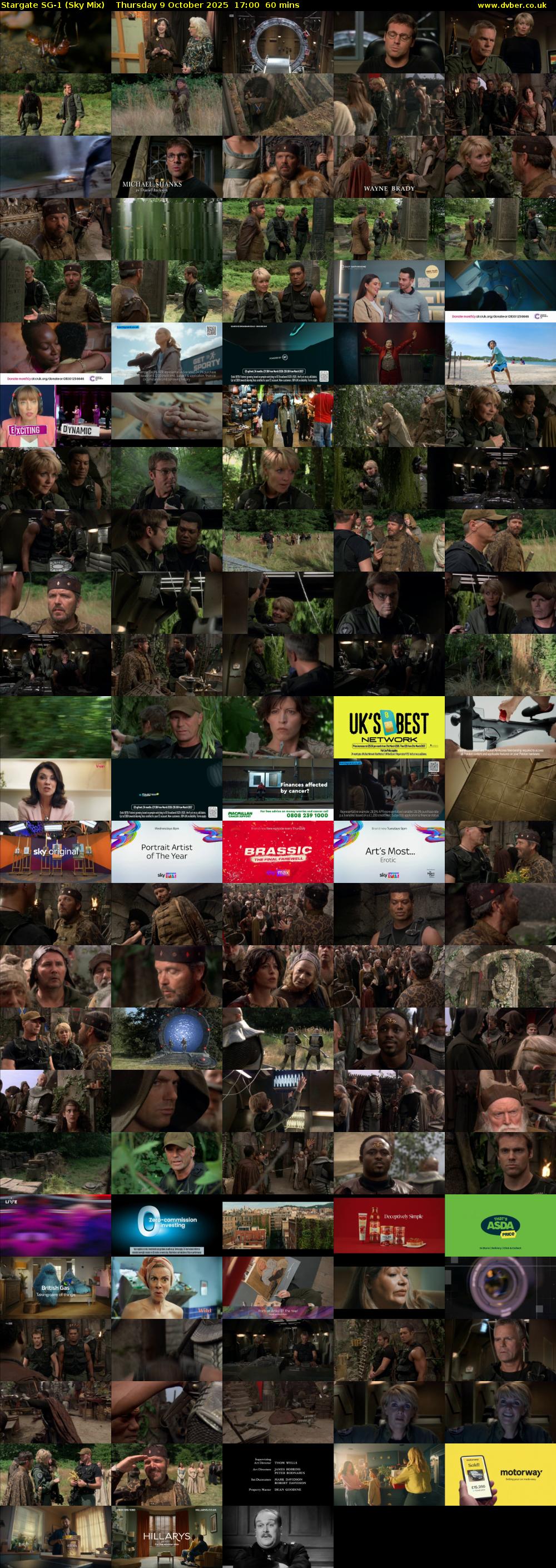 Stargate Sg-1 (Sky Mix) Thursday 9 October 2025 17:00 - 18:00