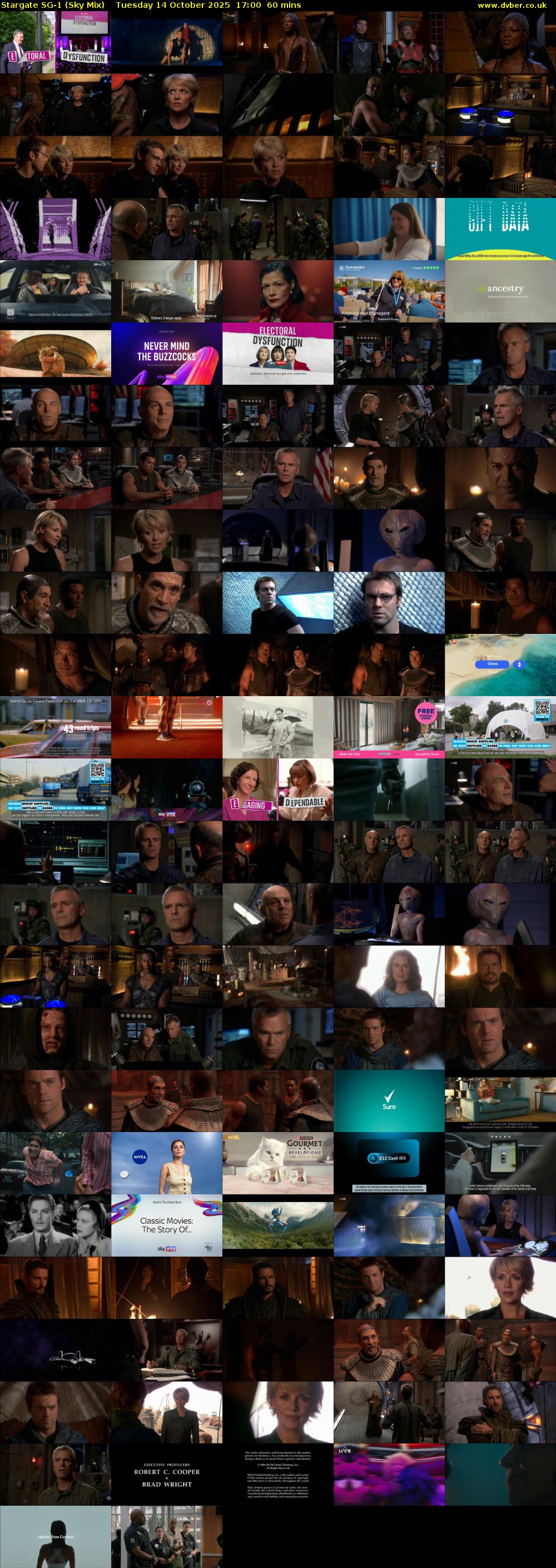 Stargate Sg-1 (Sky Mix) Tuesday 14 October 2025 17:00 - 18:00