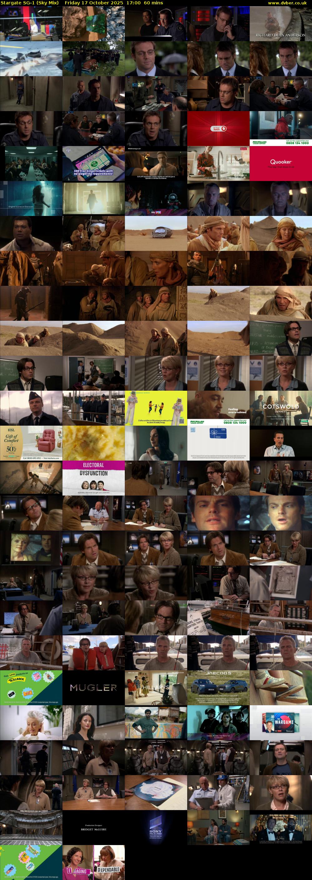 Stargate Sg-1 (Sky Mix) Friday 17 October 2025 17:00 - 18:00