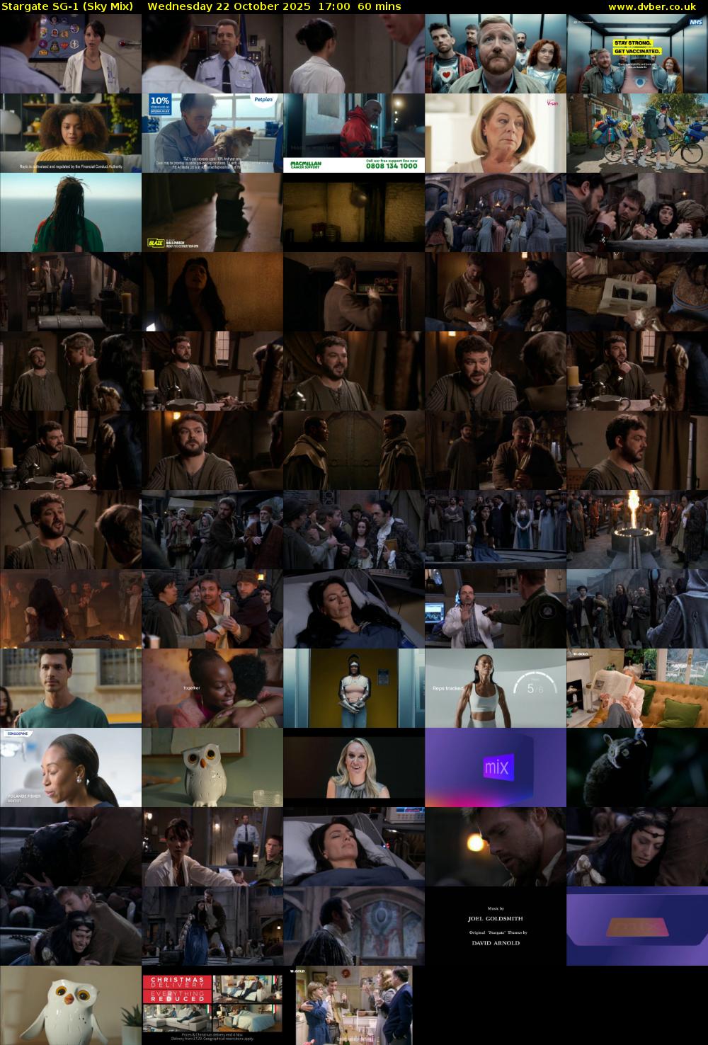 Stargate Sg-1 (Sky Mix) Wednesday 22 October 2025 17:00 - 18:00