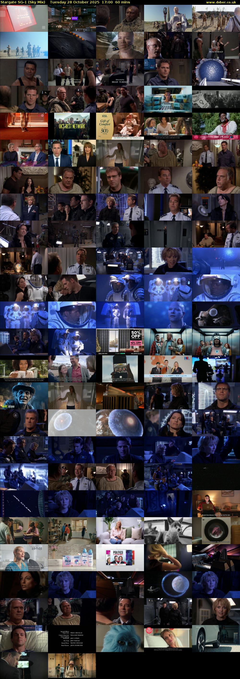 Stargate Sg-1 (Sky Mix) Tuesday 28 October 2025 17:00 - 18:00