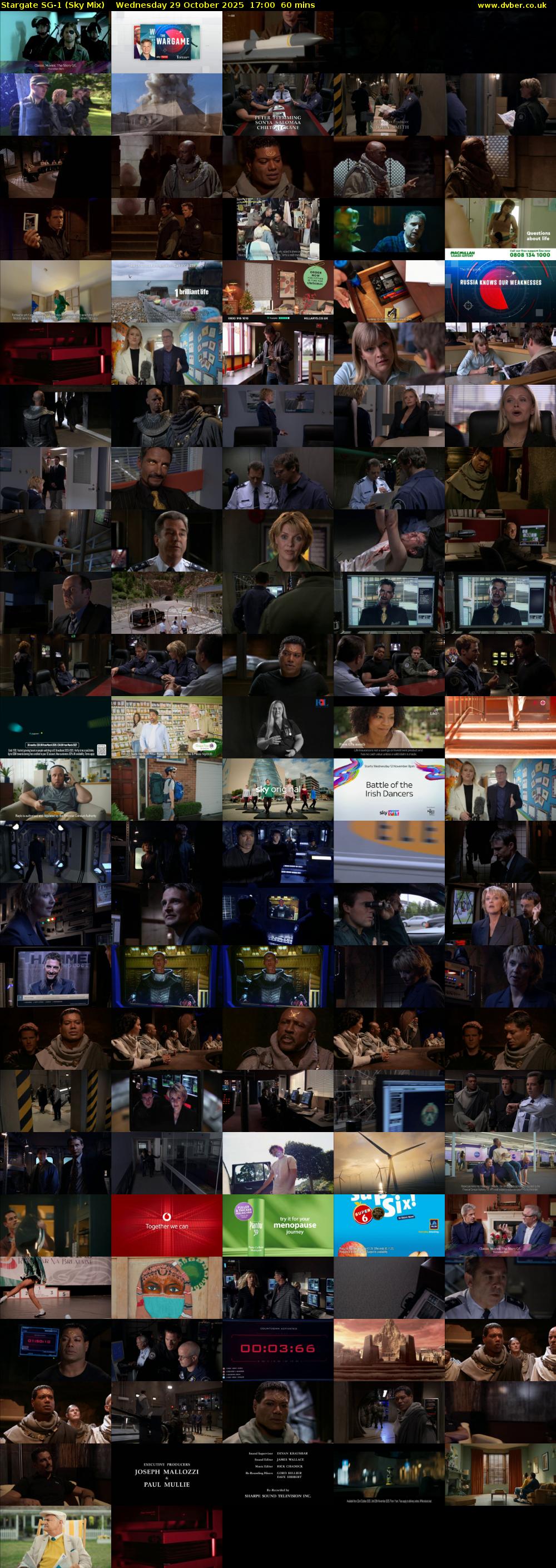 Stargate Sg-1 (Sky Mix) Wednesday 29 October 2025 17:00 - 18:00
