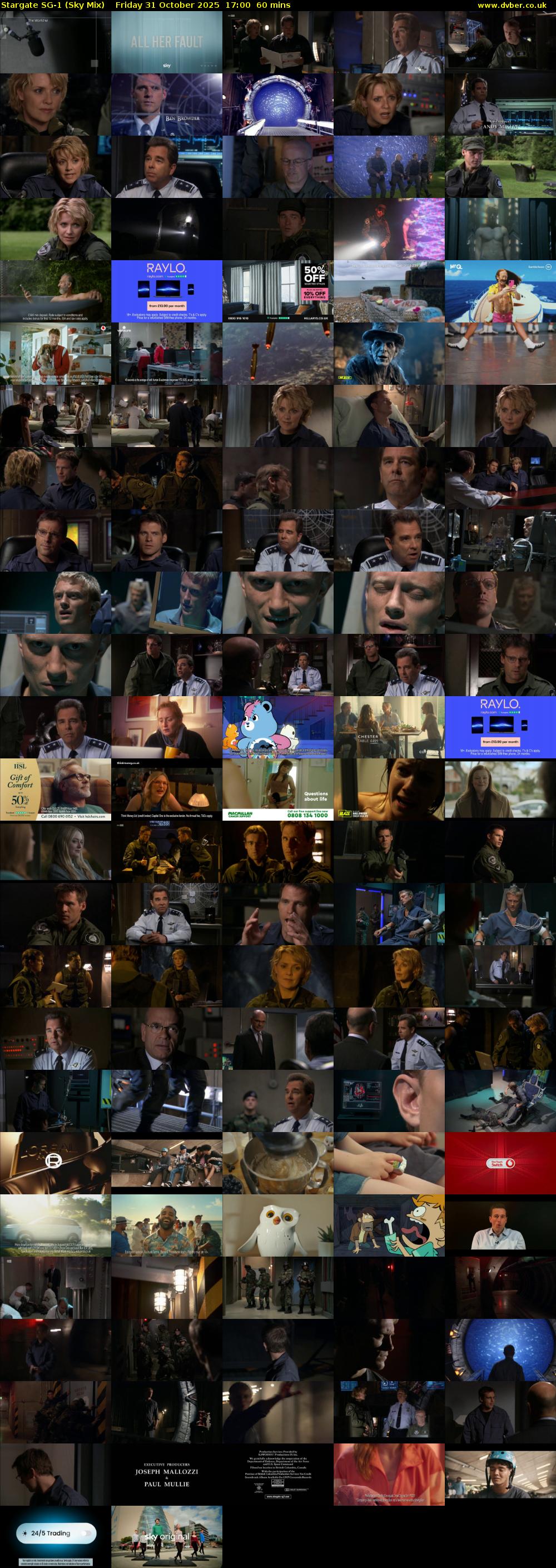 Stargate Sg-1 (Sky Mix) Friday 31 October 2025 17:00 - 18:00
