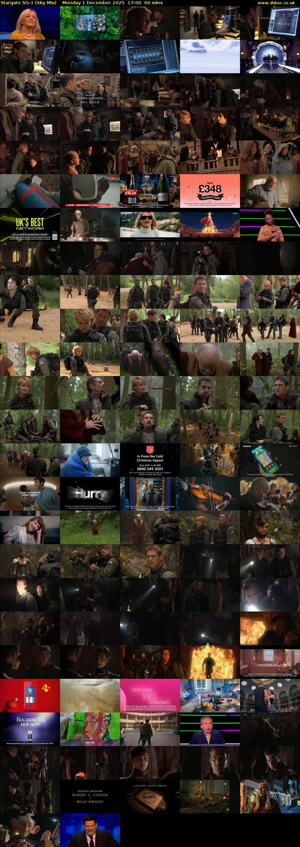 Stargate Sg-1 (Sky Mix) Monday 1 December 2025 17:00 - 18:00