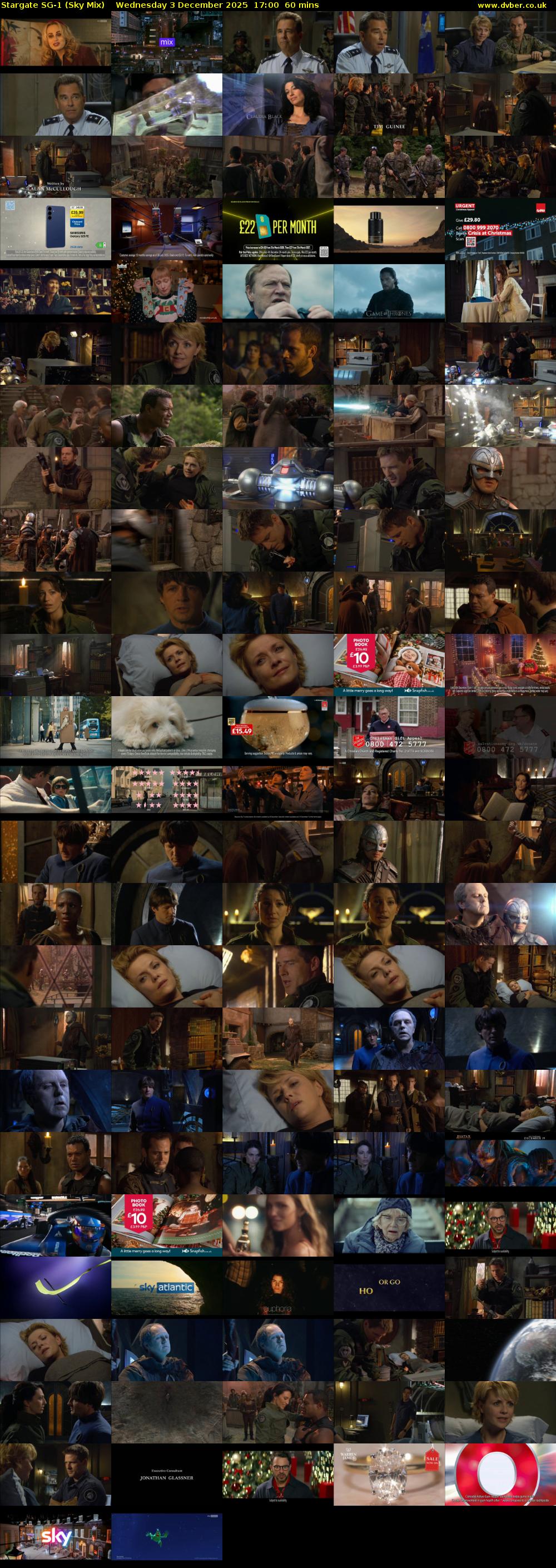 Stargate Sg-1 (Sky Mix) Wednesday 3 December 2025 17:00 - 18:00