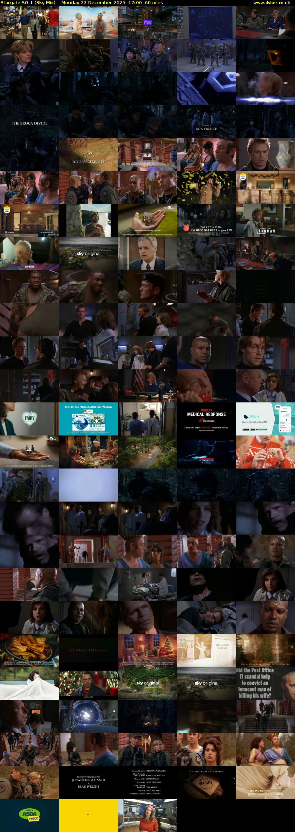 Stargate Sg-1 (Sky Mix) Monday 22 December 2025 17:00 - 18:00