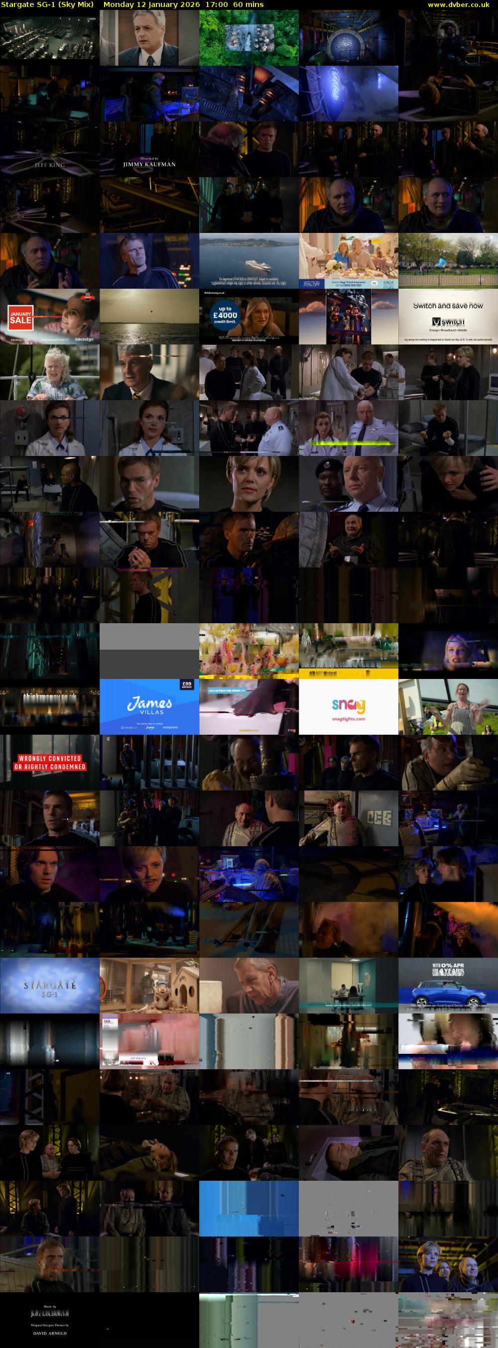 Stargate Sg-1 (Sky Mix) Monday 12 January 2026 17:00 - 18:00