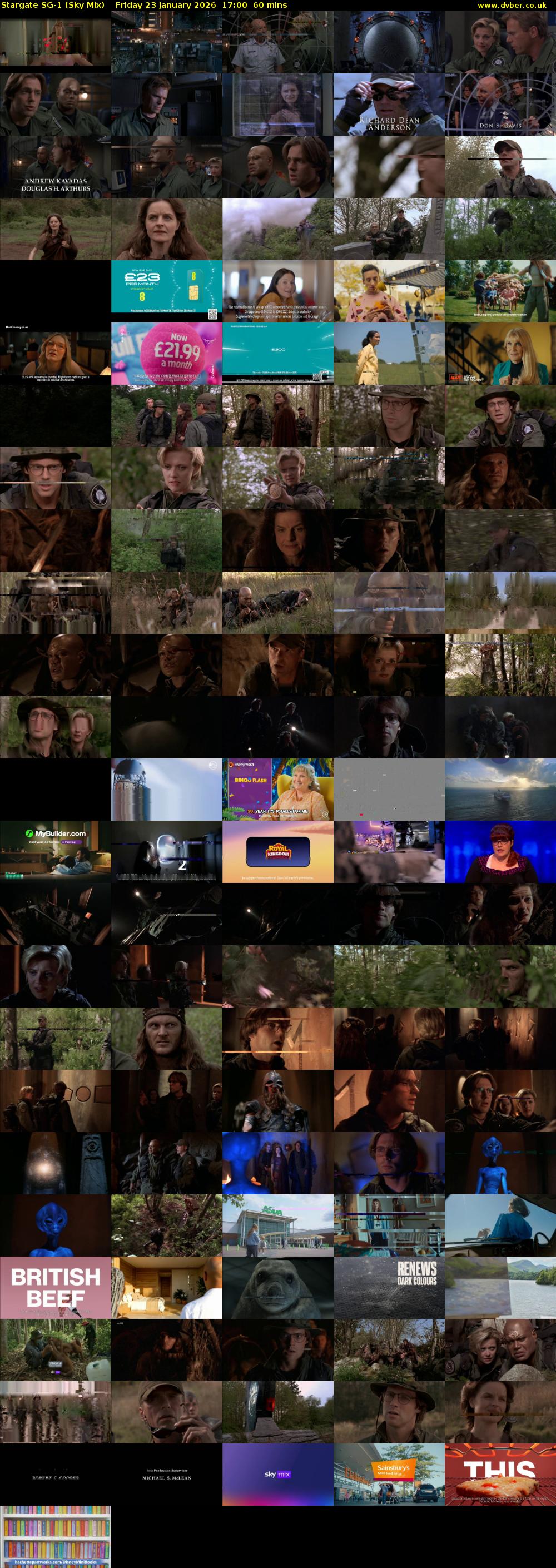 Stargate Sg-1 (Sky Mix) Friday 23 January 2026 17:00 - 18:00