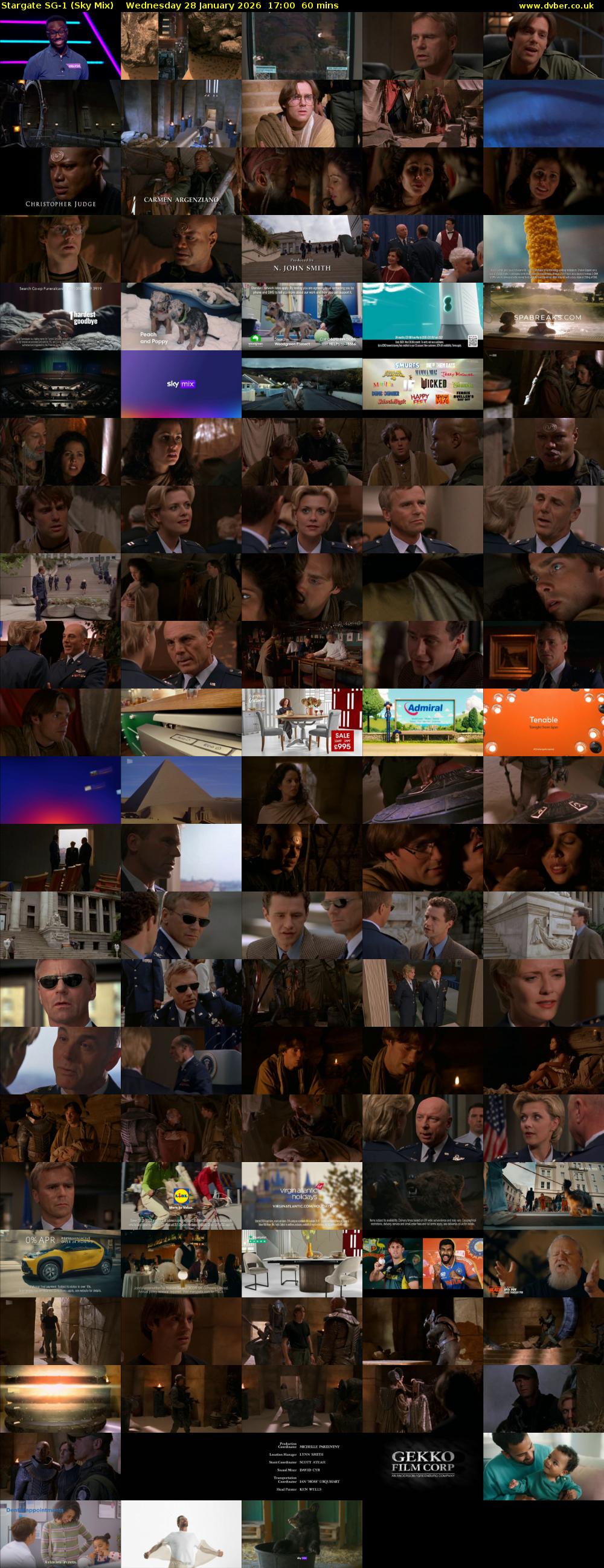 Stargate Sg-1 (Sky Mix) Wednesday 28 January 2026 17:00 - 18:00