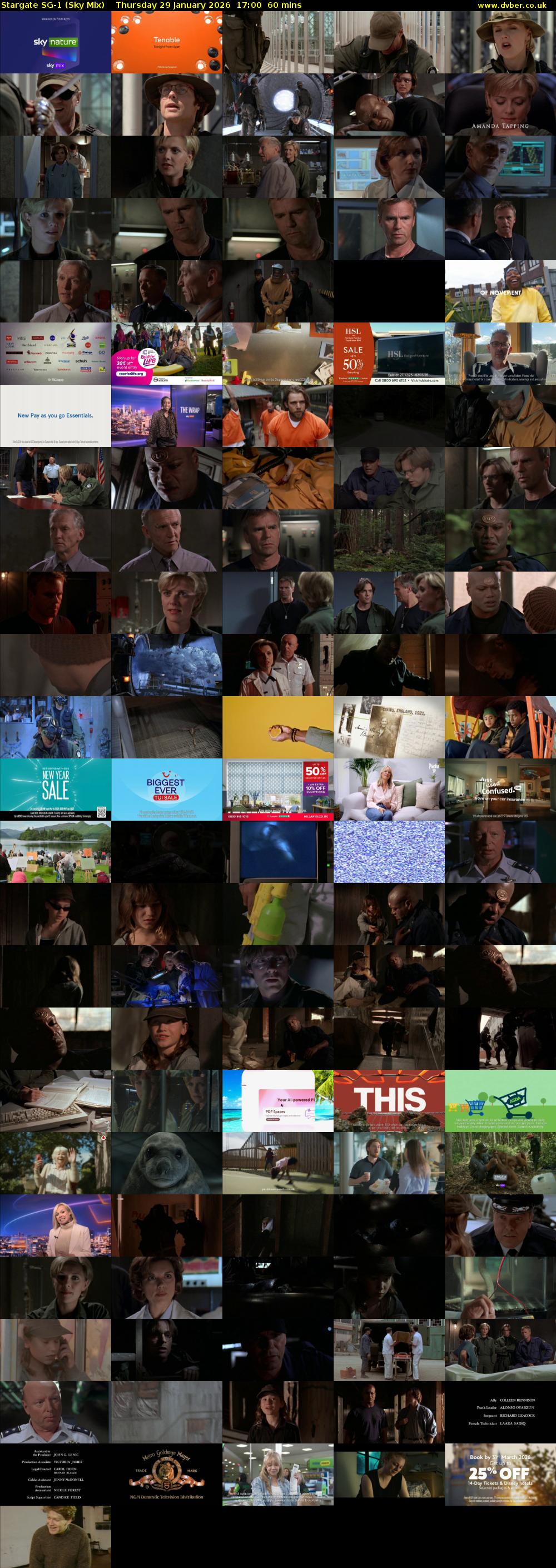 Stargate Sg-1 (Sky Mix) Thursday 29 January 2026 17:00 - 18:00