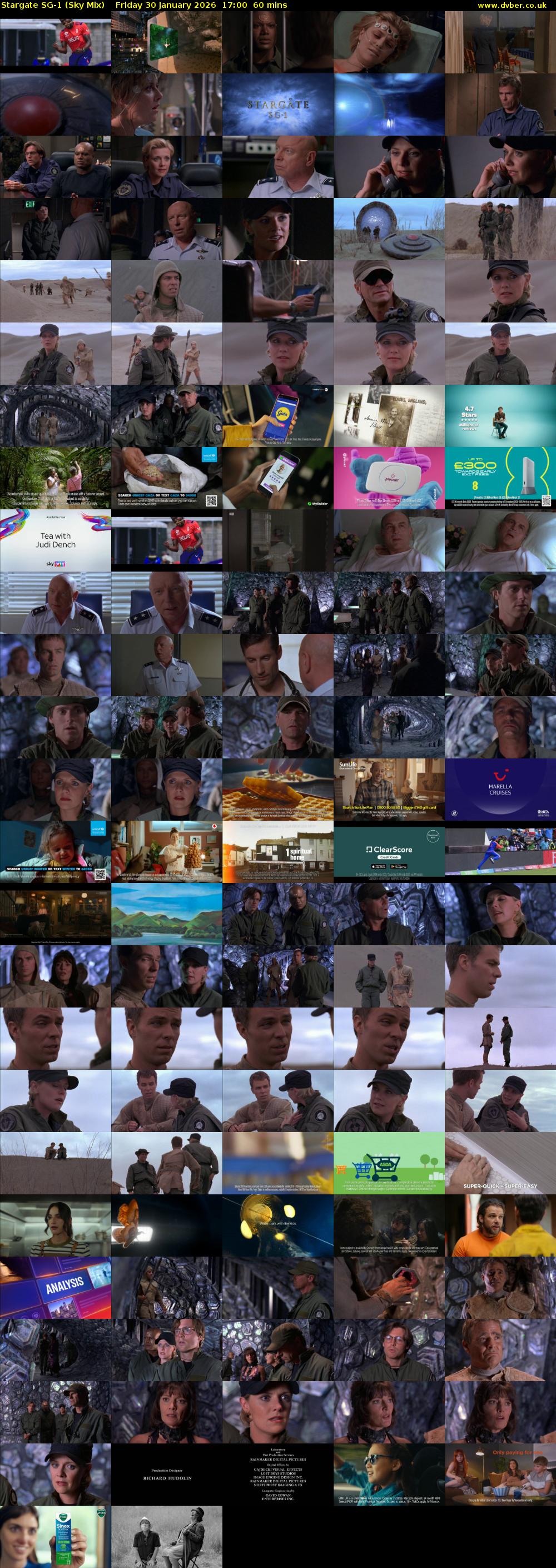 Stargate Sg-1 (Sky Mix) Friday 30 January 2026 17:00 - 18:00