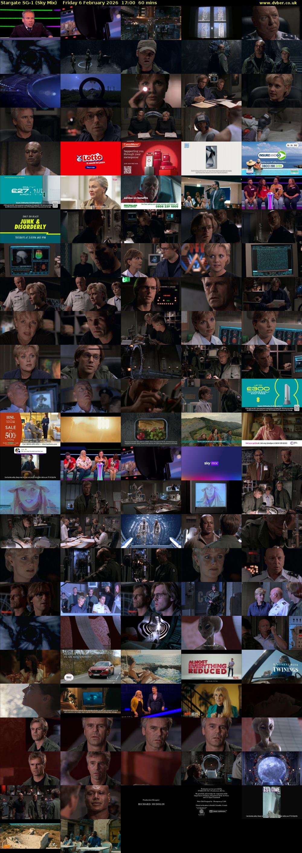 Stargate Sg-1 (Sky Mix) Friday 6 February 2026 17:00 - 18:00