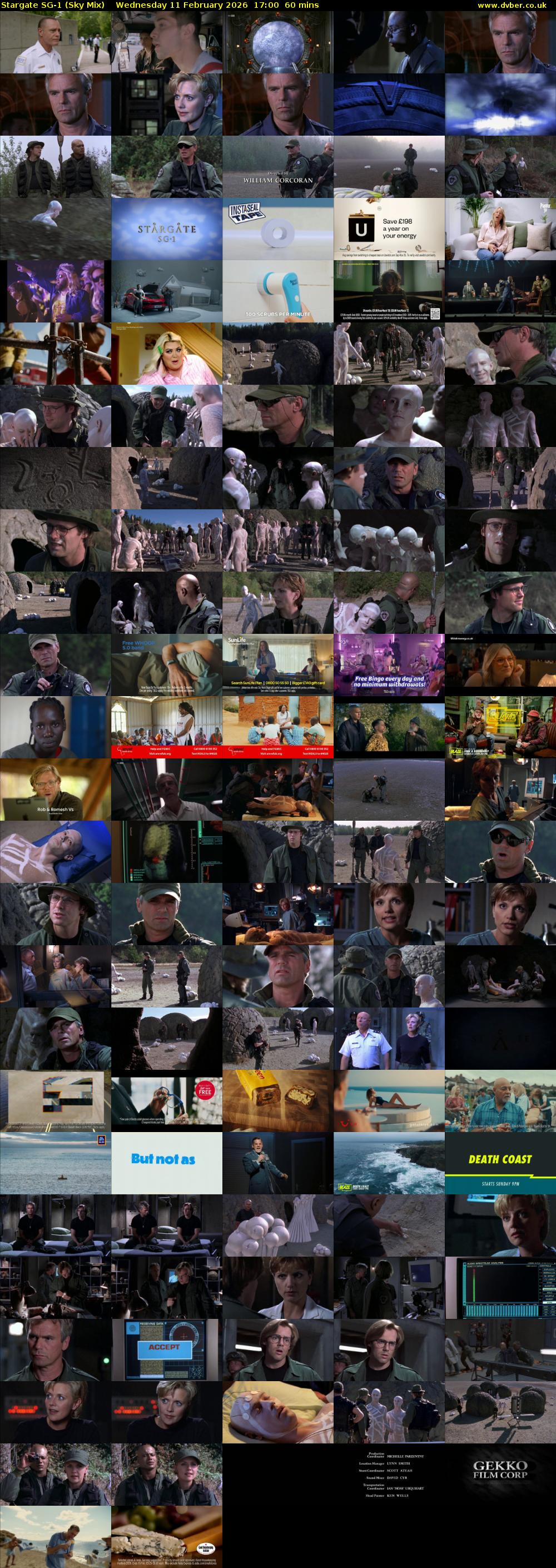 Stargate Sg-1 (Sky Mix) Wednesday 11 February 2026 17:00 - 18:00