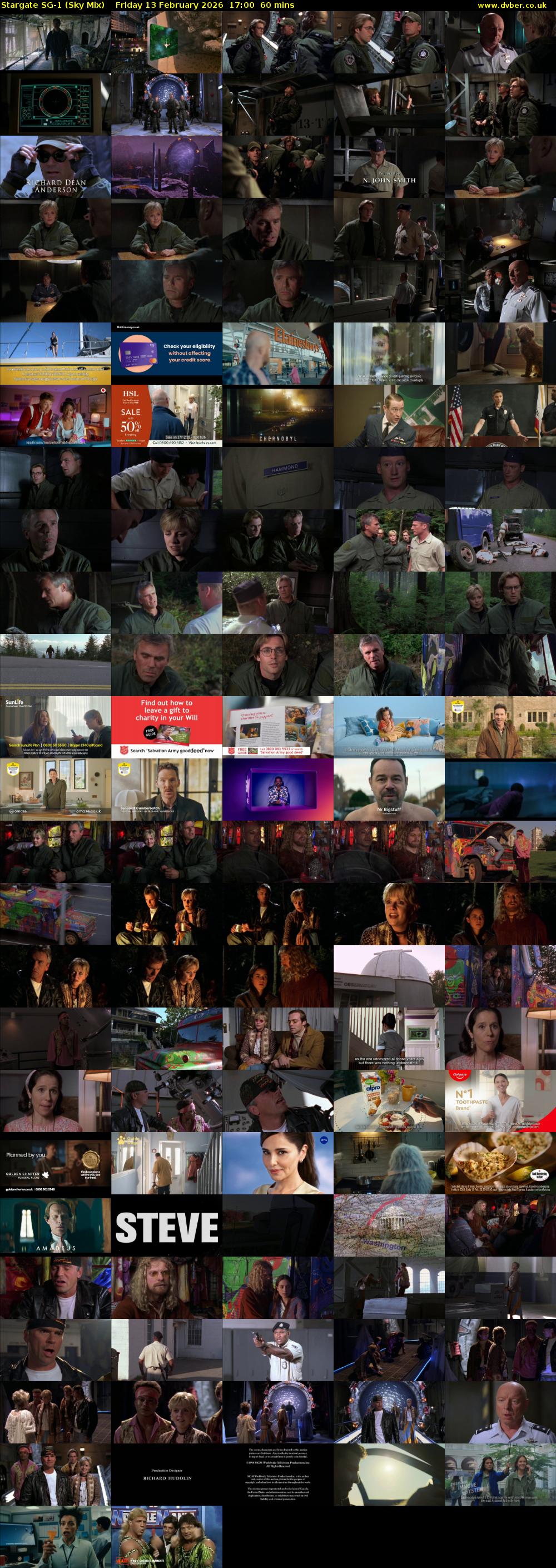 Stargate Sg-1 (Sky Mix) Friday 13 February 2026 17:00 - 18:00