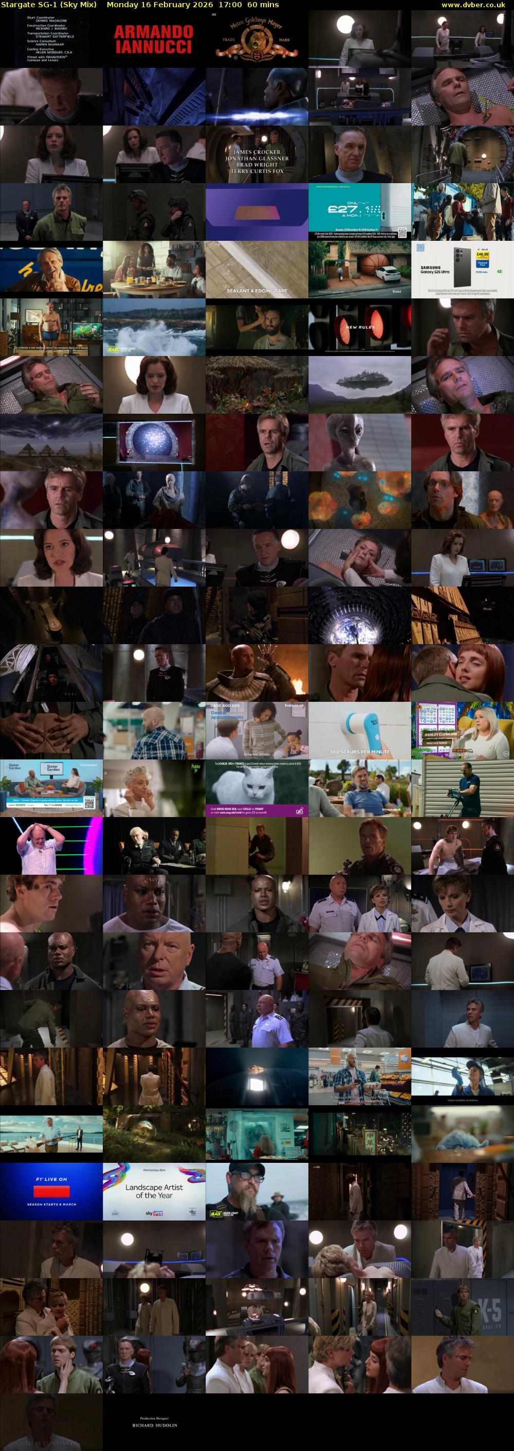 Stargate Sg-1 (Sky Mix) Monday 16 February 2026 17:00 - 18:00