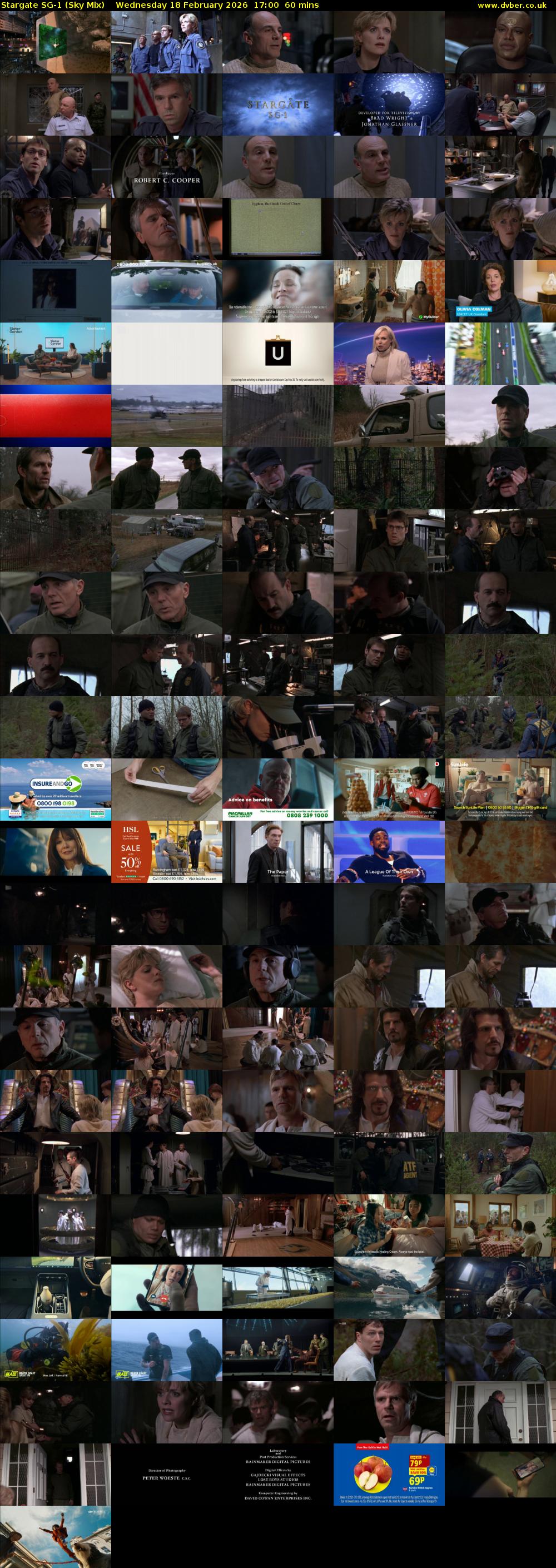Stargate Sg-1 (Sky Mix) Wednesday 18 February 2026 17:00 - 18:00
