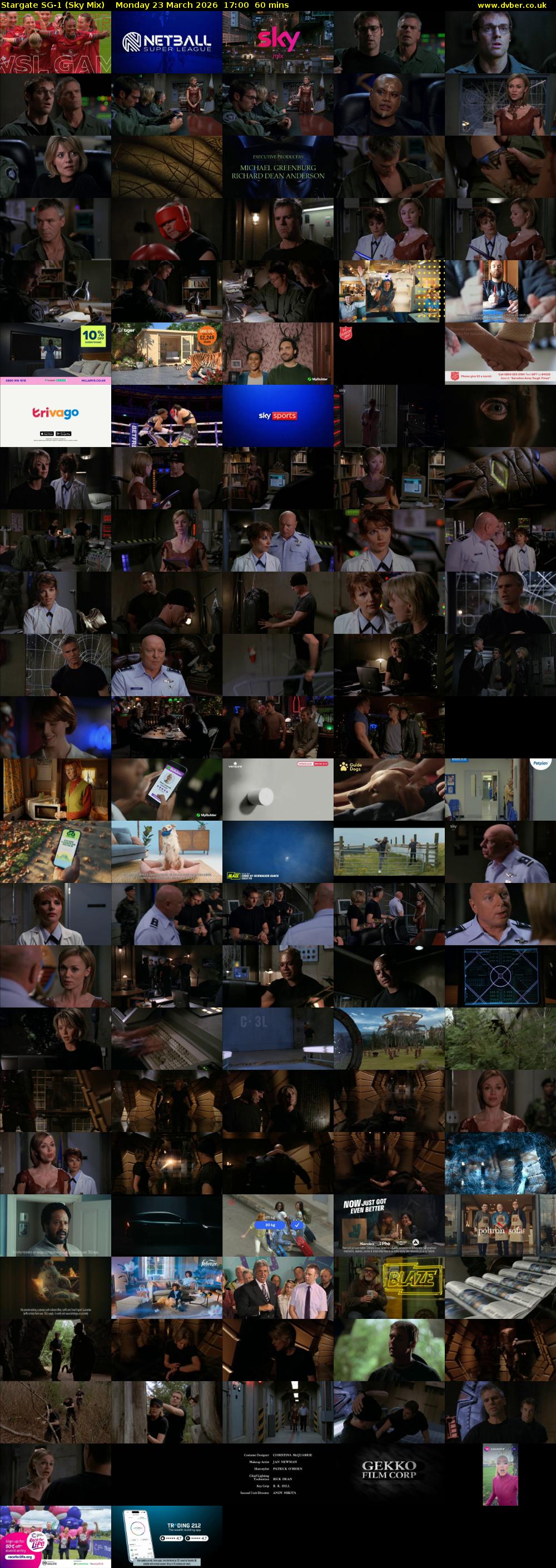 Stargate Sg-1 (Sky Mix) Monday 23 March 2026 17:00 - 18:00