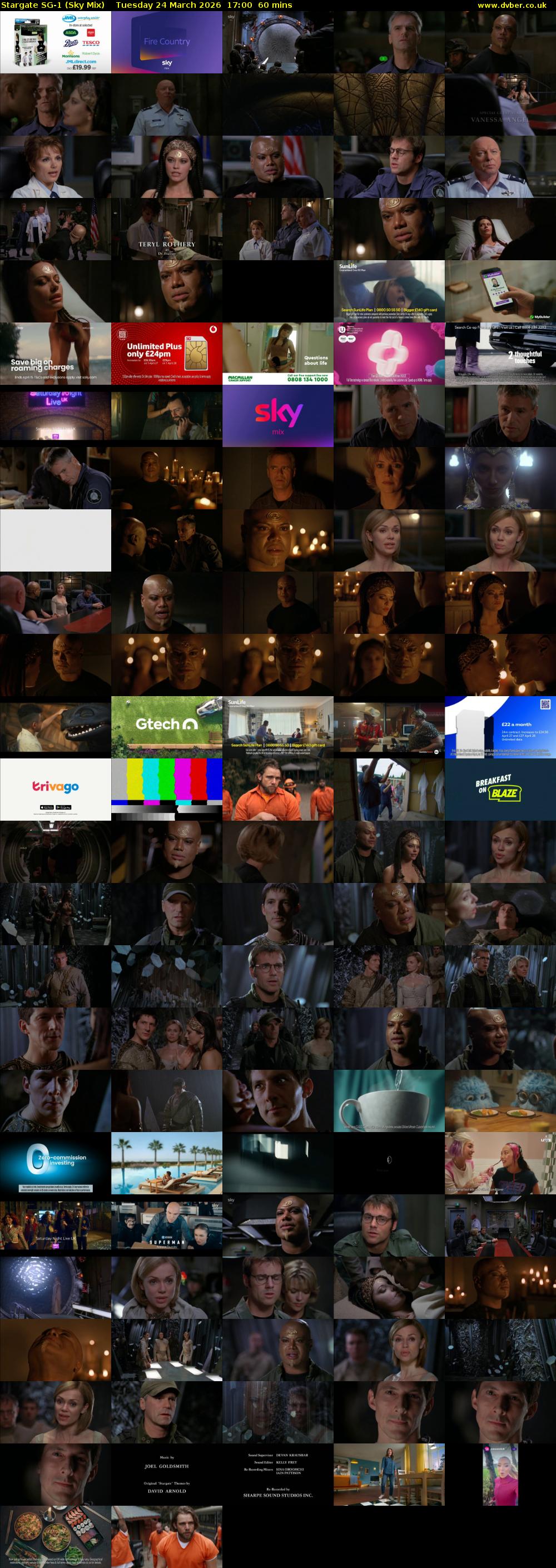 Stargate Sg-1 (Sky Mix) Tuesday 24 March 2026 17:00 - 18:00