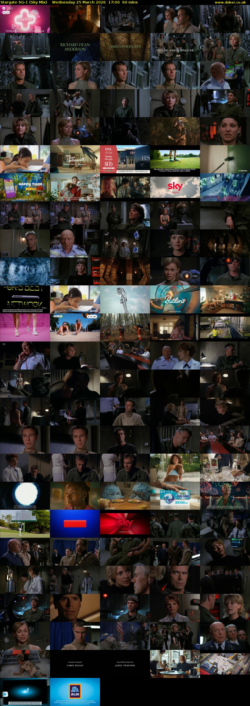 Stargate Sg-1 (Sky Mix) Wednesday 25 March 2026 17:00 - 18:00