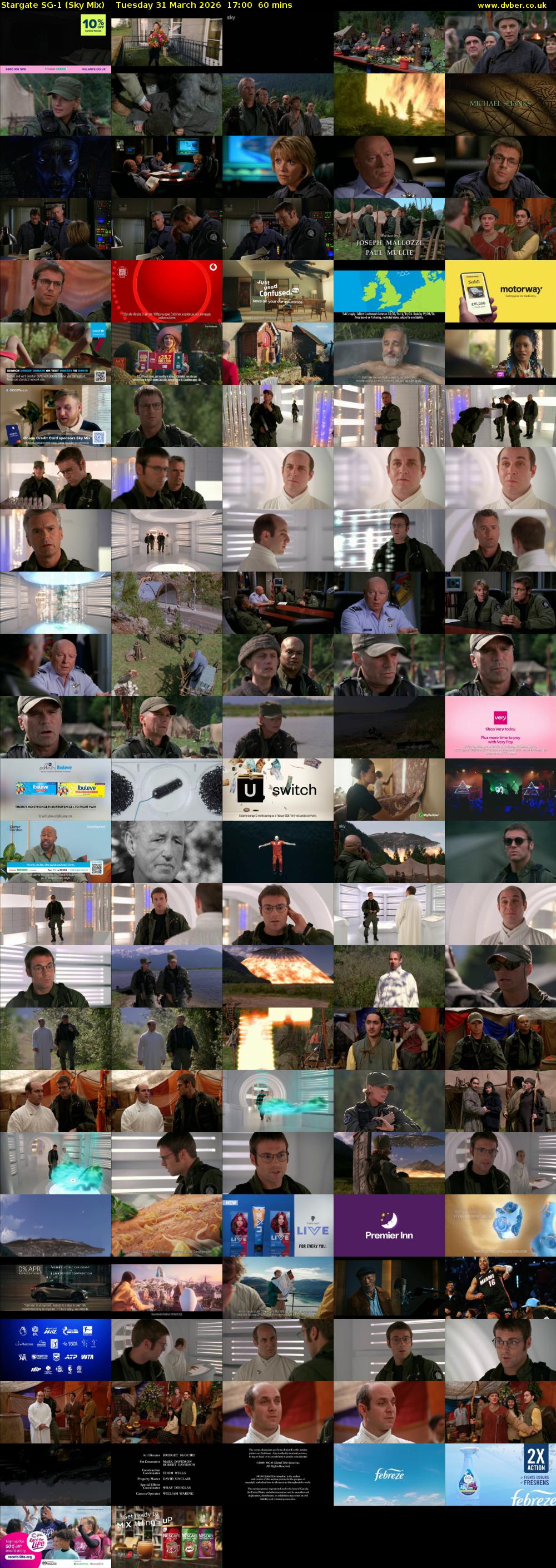 Stargate Sg-1 (Sky Mix) Tuesday 31 March 2026 17:00 - 18:00