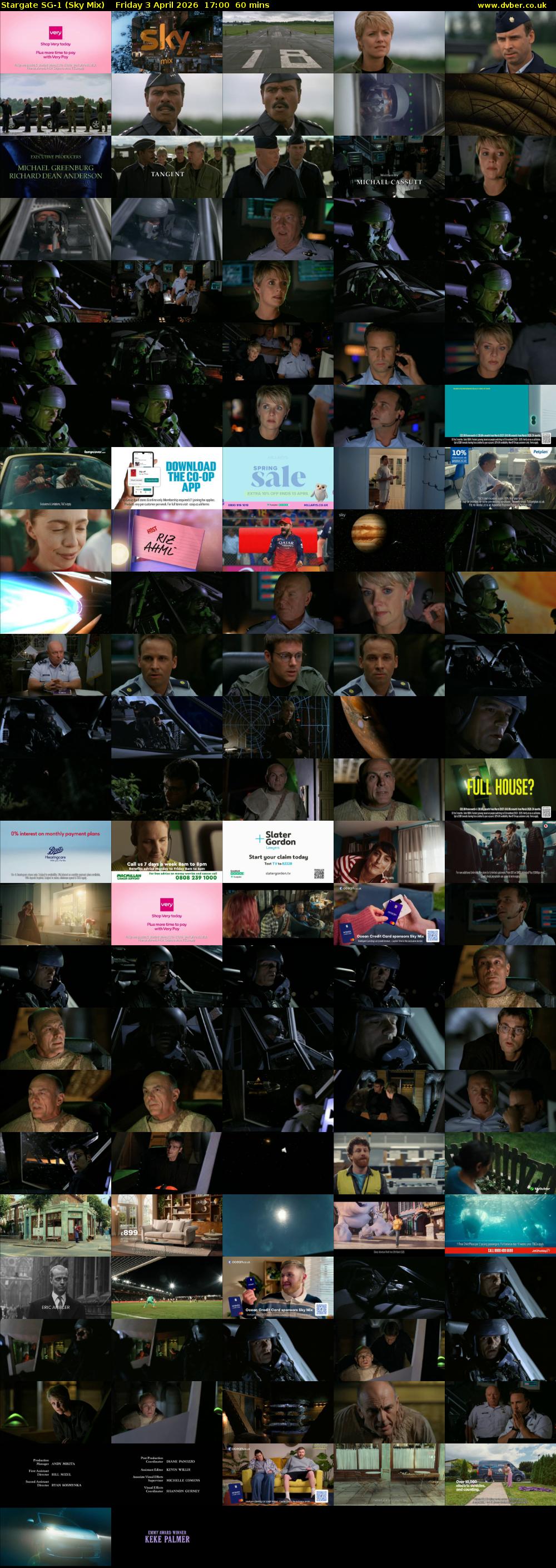 Stargate Sg-1 (Sky Mix) Friday 3 April 2026 17:00 - 18:00