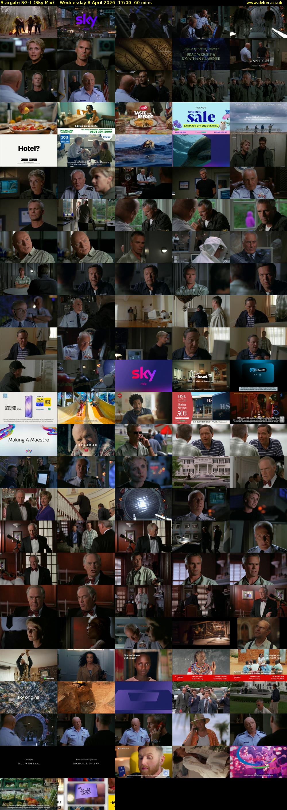Stargate Sg-1 (Sky Mix) Wednesday 8 April 2026 17:00 - 18:00
