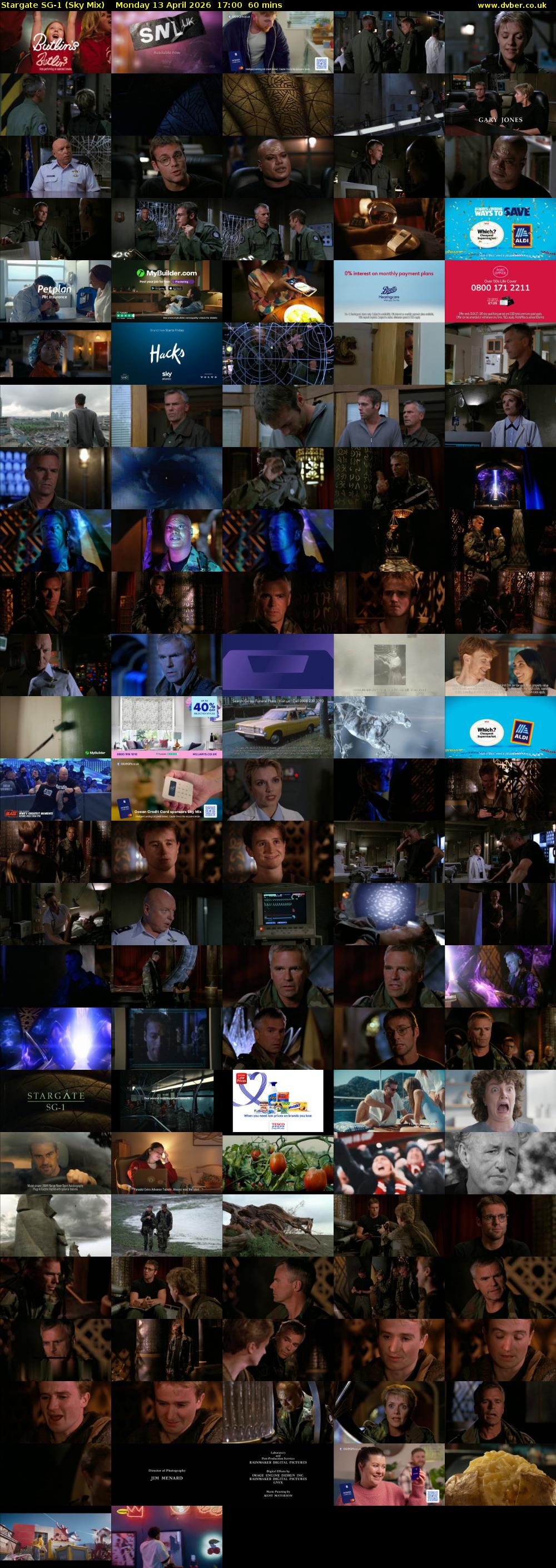 Stargate Sg-1 (Sky Mix) Monday 13 April 2026 17:00 - 18:00